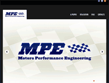 Tablet Screenshot of mpe-team.com